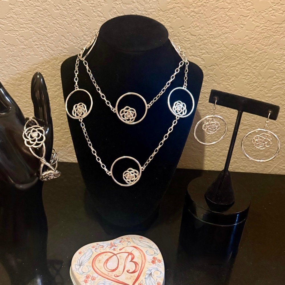 Brighton Twinkle Rose Set * Retired * Rare Find
